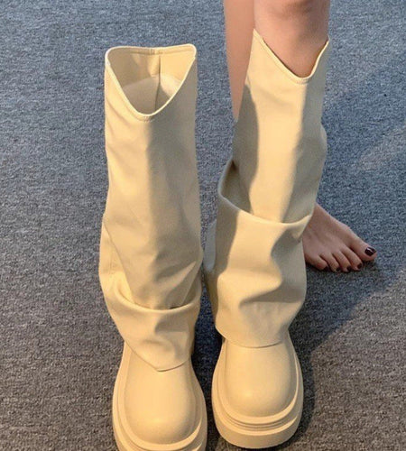 Women’s Platform Dress Boots – British Style Autumn/Winter