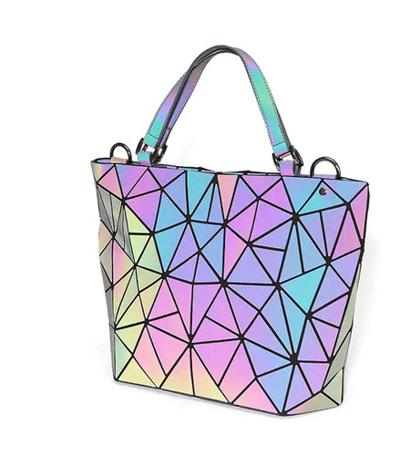Geometric Laser Women's Handbag and Crossbody Bag