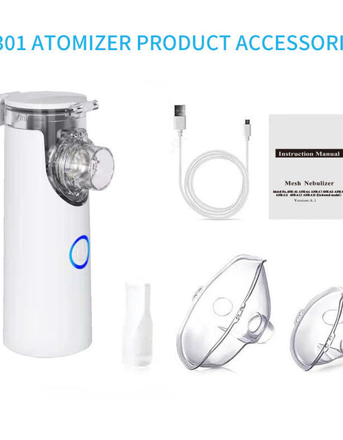 Load image into Gallery viewer, Outdoor Portable Nebulizer Silent Mesh Mini First Aid Kit Handheld Asthma Inhaler Atomizer Kids Adult Saving Emergency Device
