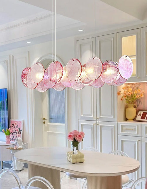 Load image into Gallery viewer, Luxury living room chandelier, designer-created stained glass dining room and bedroom lighting fixtures
