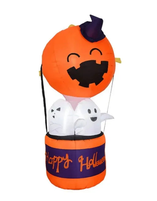 Load image into Gallery viewer, 6FT Halloween Inflatable Pumpkin Ghost Hot Air Balloon Little Devil Pumpkin Ghost Festival Pumpkin Inflatable Mould
