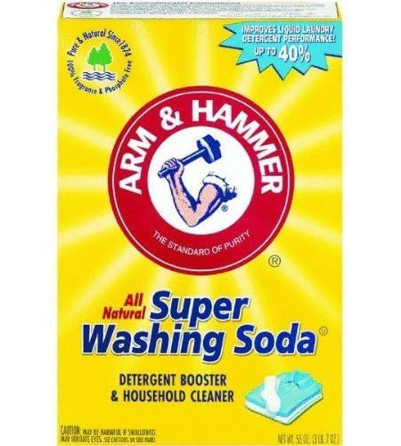 A&H Super Washing Soda 55 oz Laundry Booster & Household Cleaner