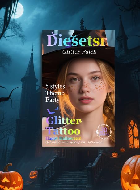 Load image into Gallery viewer, Diesetsr Face Glitter Freckles Temporary Tattoos Stickers Black 30 PCS
