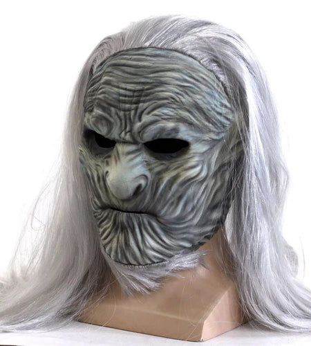 Game of Thrones 8 The White Walkers Cosplay Mask Scary Night King Zombie Latex Masks Halloween Party Costume Props