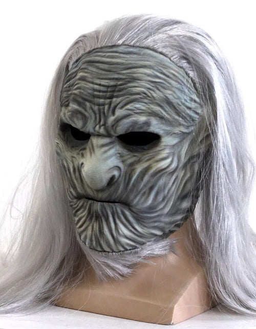 Load image into Gallery viewer, Game of Thrones 8 The White Walkers Cosplay Mask Scary Night King Zombie Latex Masks Halloween Party Costume Props
