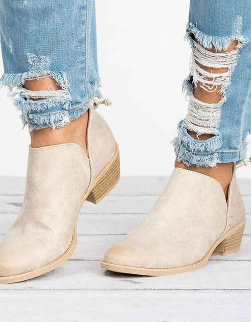 Load image into Gallery viewer, Autumn Women Shoes Retro High Heel Ankle Boots

