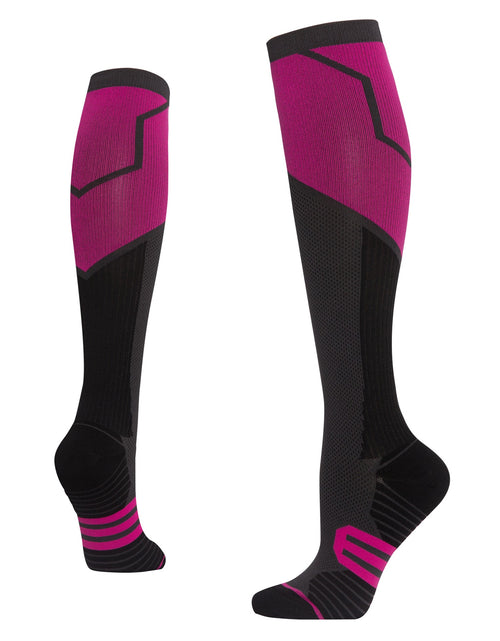 Load image into Gallery viewer, Outdoor sports pressure socks, women's long tube skipping rope fitness calf socks, second grade gradient elastic compression socks

