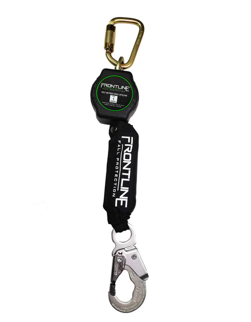 Load image into Gallery viewer, Frontline RPA061S 6' Aramid Fiber Web Single Leg SRL with Steel Snap Hook End
