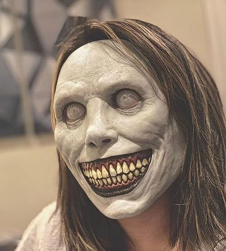 Aerkersun Scary Halloween Mask Breathable Natural Latex Demon Size General