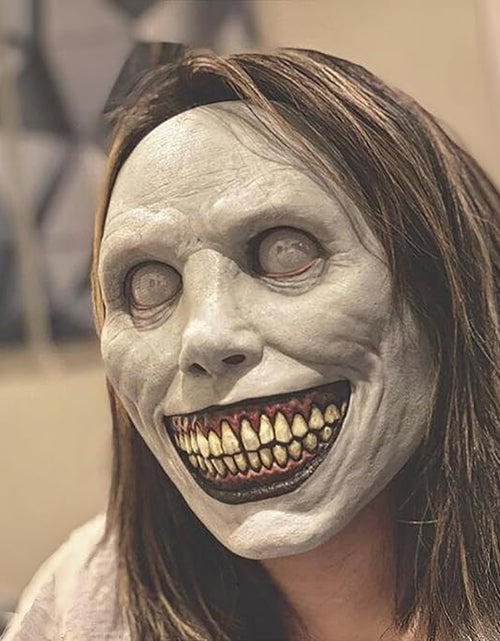 Load image into Gallery viewer, Aerkersun Scary Halloween Mask Breathable Natural Latex Demon Size General
