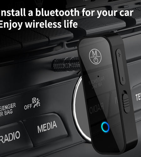 Adaptación de audio b28 bluetooth en dos en uno actualización del receptor de audio Bluetooth para vehículos de 3,5 mm