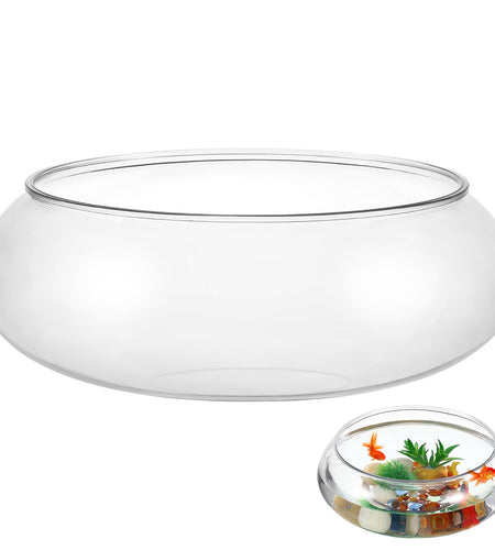 BESPORTBLE Transparent Desktop Aquarium Tank 9.52x9.52x3.93in 2800ml Plastic