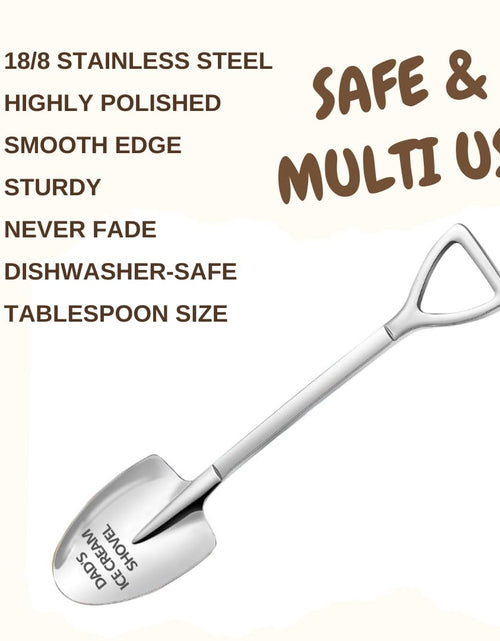 Load image into Gallery viewer, LLESCA Personalized Dad Ice Cream Shovel Stainless Steel Engraved Gift

