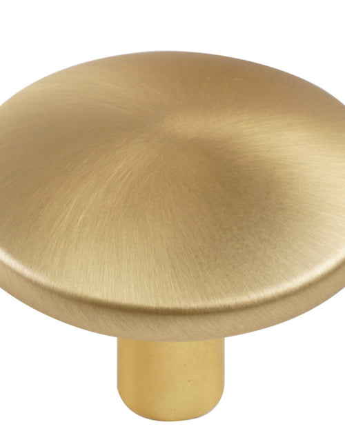 Load image into Gallery viewer, MUMU 6pc 1.65in Round Gold Brushed Oversize Cabinet Knobs Brass Color
