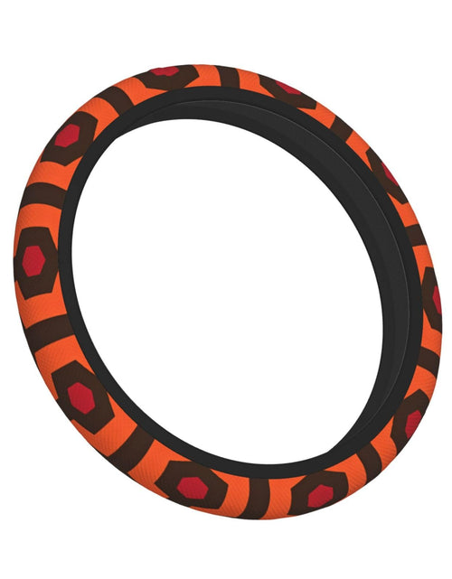 Load image into Gallery viewer, Overlook Hotel Carpet Steering Wheel Cover Universal 15 inch Black
