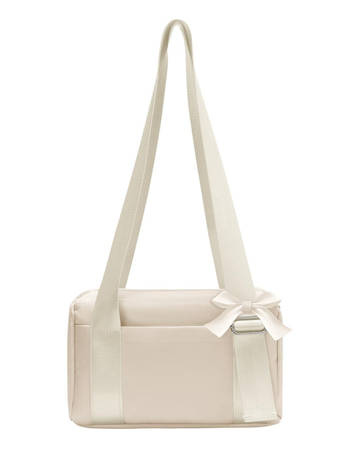 Load image into Gallery viewer, MEXS Mini Gym Bag for Women Waterproof Sports Duffel Bag Cream 10x5.4x6.5in
