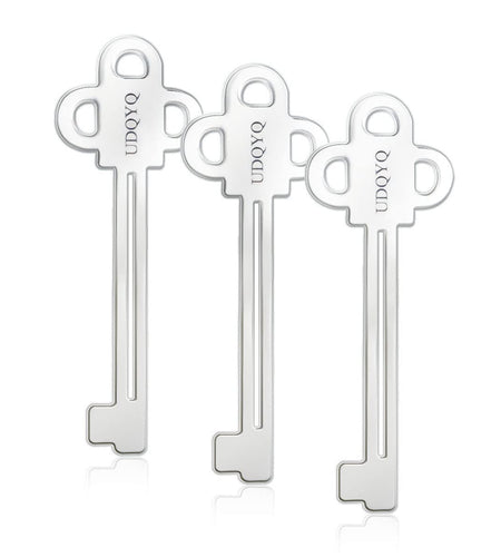 UDQYQ Stainless Steel Tube Squeezer Key 3 Pieces Silver Metal Dispenser