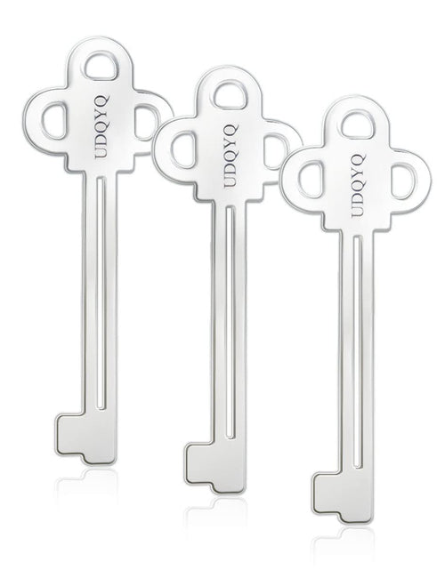 Load image into Gallery viewer, UDQYQ Stainless Steel Tube Squeezer Key 3 Pieces Silver Metal Dispenser
