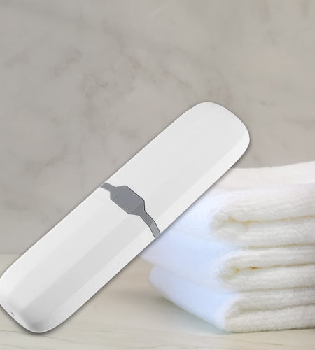 VOCOSTE Toothbrush Travel Case Plastic White 7.87x2.17 Inches