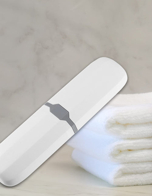 Load image into Gallery viewer, VOCOSTE Toothbrush Travel Case Plastic White 7.87x2.17 Inches
