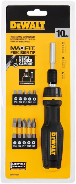 Load image into Gallery viewer, DeWalt DWHT68001 MAX FIT Telescoping Multi-Bit Screwdriver Set (10 pc.)
