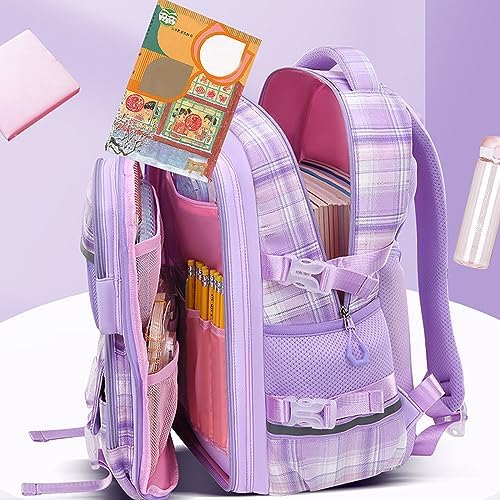 Load image into Gallery viewer, KEBEIXUAN Backpack Set 3PCS School Lunch Box Pencil Case Pink 11.81x7.87x17.32
