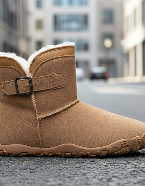 Load image into Gallery viewer, Unisex Warm Fleece-Lined Snow Boots – Anti-Slip Winter Boots
