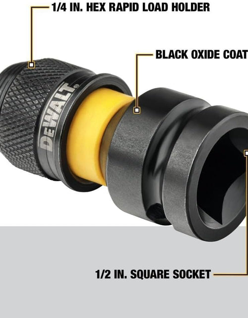 Load image into Gallery viewer, DeWalt DW2298 G Adaptor 1/2" Sq To 1/4" Hex Rapid Load
