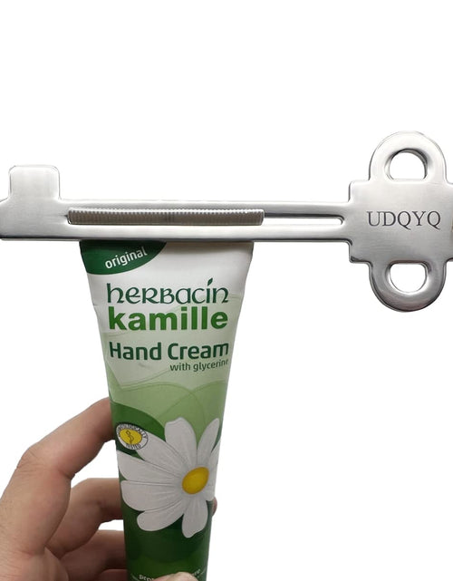 Load image into Gallery viewer, UDQYQ Stainless Steel Tube Squeezer Key 3 Pieces Silver Metal Dispenser
