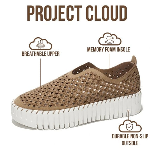 Load image into Gallery viewer, Project Cloud Loafers Lightweight Slip-On Non Slip Sneakers Beige Size 5.5
