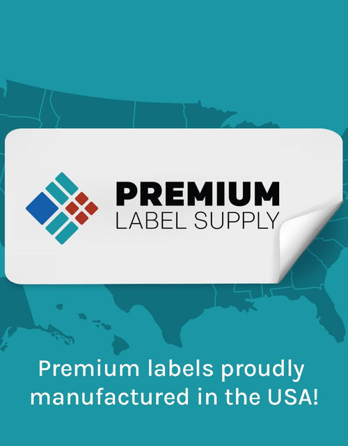 Load image into Gallery viewer, Premium Label Supply Glossy White Oval Sticker Labels 2.5x1.5in 180 Count
