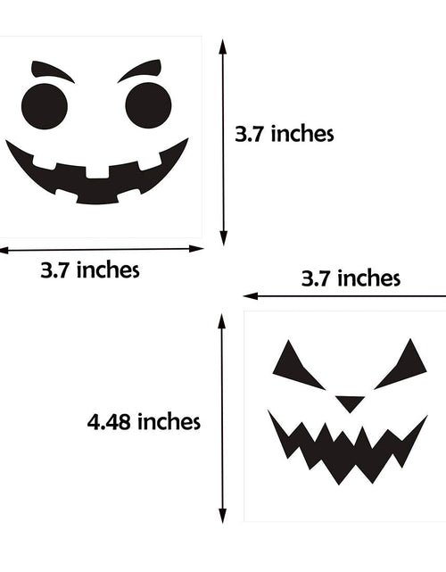 Load image into Gallery viewer, Calidum Halloween Pumpkin Decorating Stickers 18 Sheets Black Kids Craft
