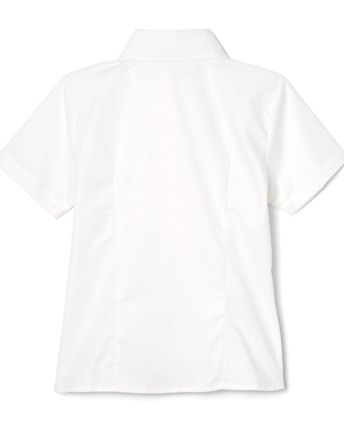 Load image into Gallery viewer, French Toast Girls Short Sleeve Button Down Oxford Shirt White Size 6X
