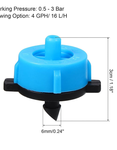 Load image into Gallery viewer, Nyassa 50Pcs Drip Irrigation Emitters 4/7 Inch 4 GPH Pressure Compensated
