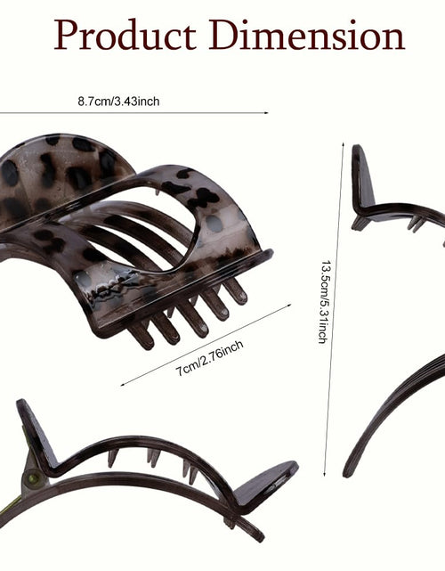 Load image into Gallery viewer, 6 Pcs Flat Hair Clips Women Large Claw Clips Strong Hold No Slip Barrettes
