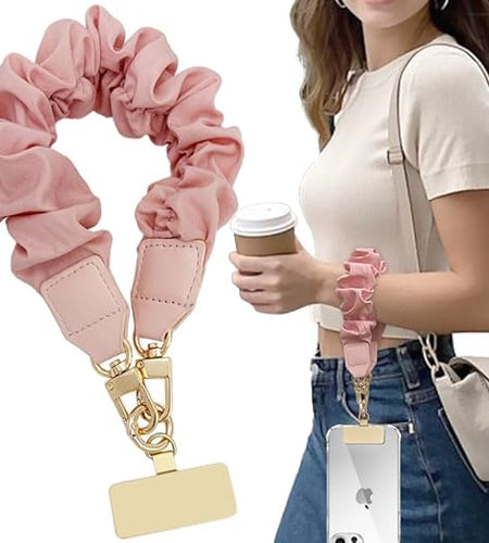 Yiflin Multi-function Stretchy Keychain Wristlet Pink Small