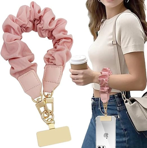 Load image into Gallery viewer, Yiflin Multi-function Stretchy Keychain Wristlet Pink Small
