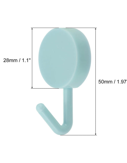 Load image into Gallery viewer, uxcell 10Pcs Stainless Steel Towel Hooks Light Blue Green Modern
