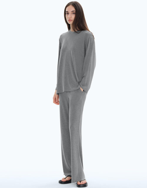 Load image into Gallery viewer, C202 Women's 2-Piece Lounge Set Crewneck Sweatsuit Lava Size L
