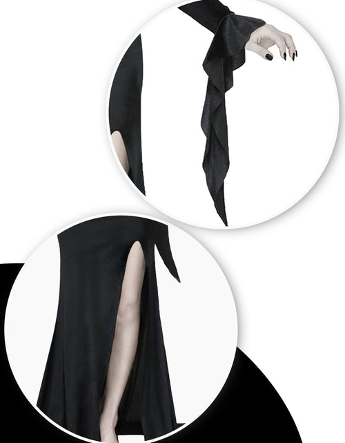 Load image into Gallery viewer, ROC PARTY Womens Gothic Floor Length Off Shoulder Dress Black Size S

