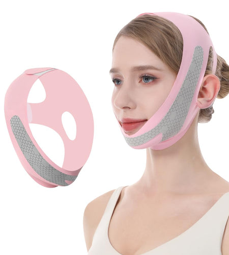 CGYISOL Graphene V Line Lifting Mask Adjustable Double Chin Reducer Pink