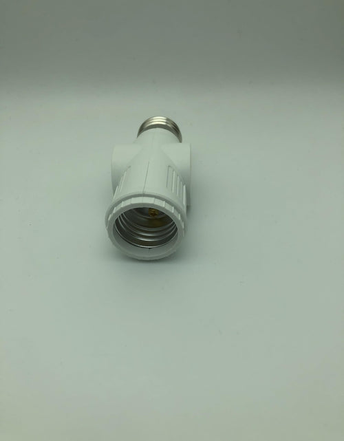 Load image into Gallery viewer, Figame E26/E27 3 Prong Light Bulb Socket Adapter Polarized White 2 Pack
