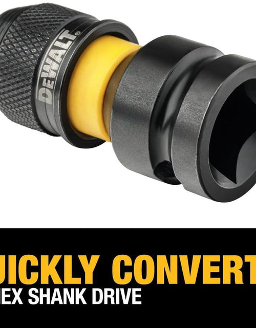 Load image into Gallery viewer, DeWalt DW2298 G Adaptor 1/2" Sq To 1/4" Hex Rapid Load
