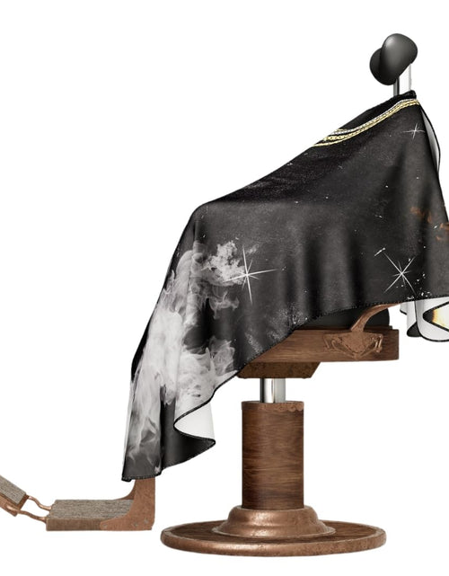 Load image into Gallery viewer, BM BARBER MOOD Professional Barber Cape Adjustable Neck Closure Gold Chain XL
