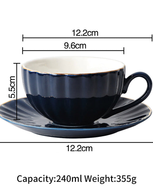 Load image into Gallery viewer, Nordic Style Simple Coffee Cup Set Creative Ceramic Coffee Cup British Afternoon Tea Cup Black Tea Cup Girl Heart
