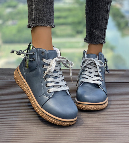 FitiqueFit Women’s Flat Heel Martin Boots