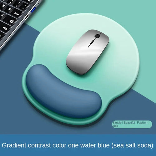 Load image into Gallery viewer, Gradient Mouse Pad Wrist Guard with Logo Female Wrist Guard Mouse Pad Wrist Support Computer Silicone Mouse Pad Wholesale
