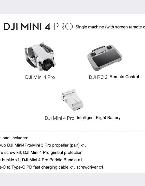 Load image into Gallery viewer, DJI Mini 4 Pro, an all-in-one mini aerial camera from DJI, is an entry-level drone that intelligently follows panoramic shooting
