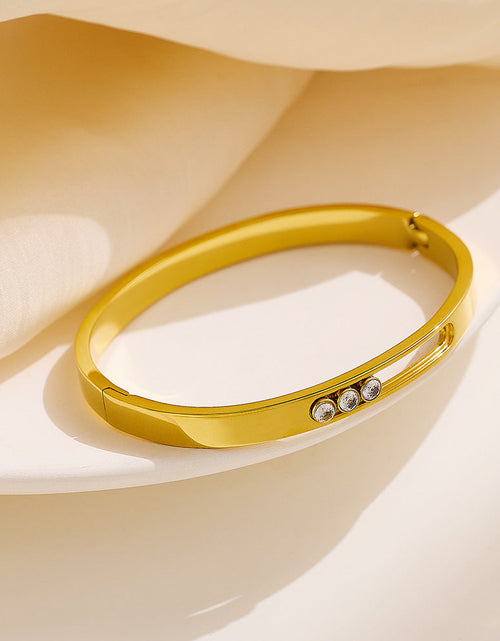 Load image into Gallery viewer, European and American titanium steel buckle women's bracelet INS style fashionable versatile bracelet
