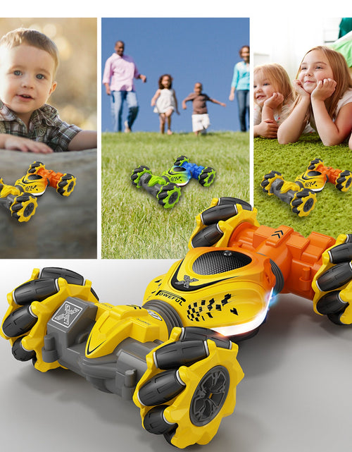 Load image into Gallery viewer, Induction Mini Gesture Twist Car Transform Car Watch Remote Control Double sided Stunt Climbing Toy Remote Control Car
